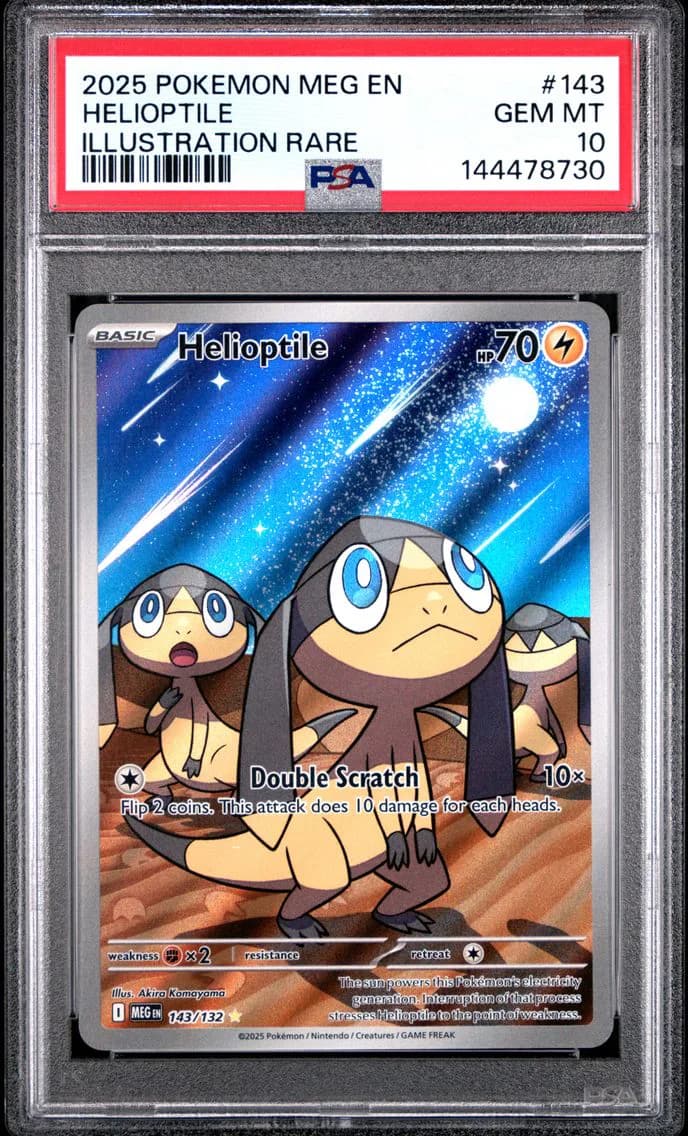 Helioptile, Mega Evolution, PSA 10