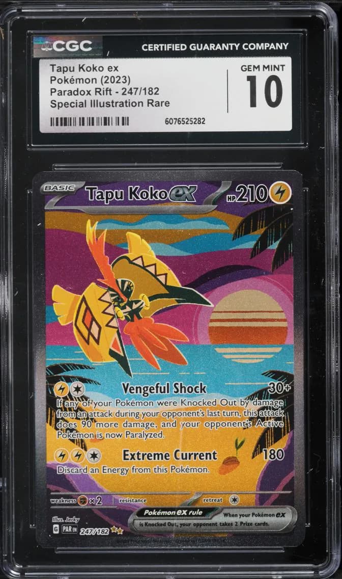 Tapu Koko EX, Paradox Rift, CGC 10
