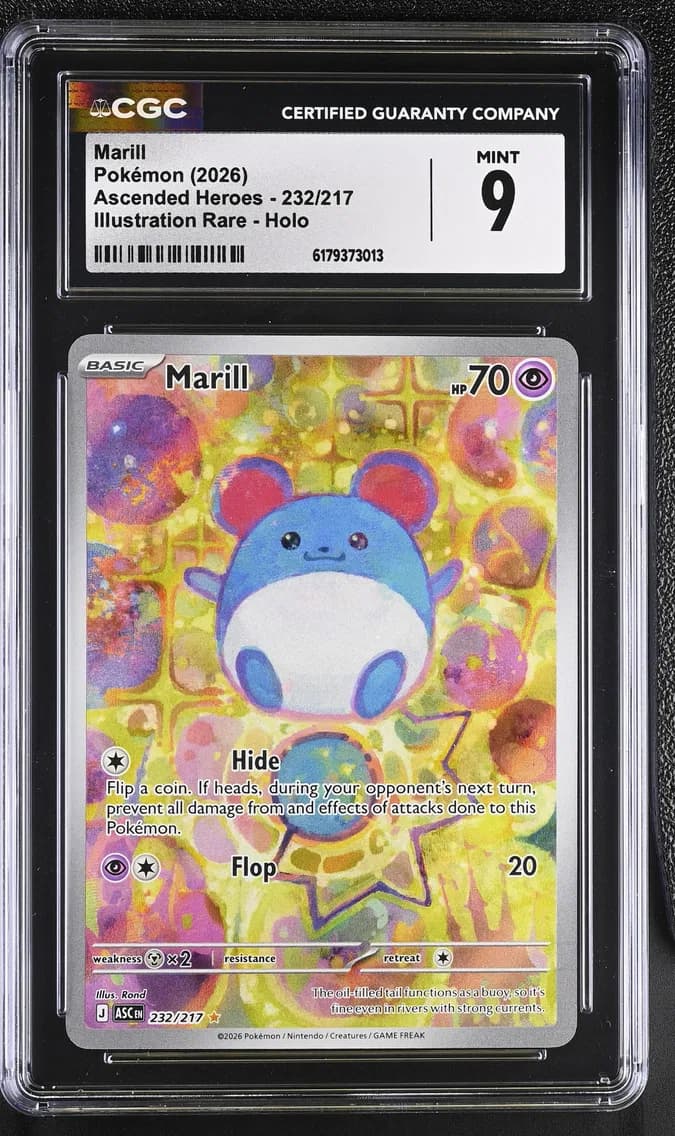 Marill, Ascended Heroes, CGC 9
