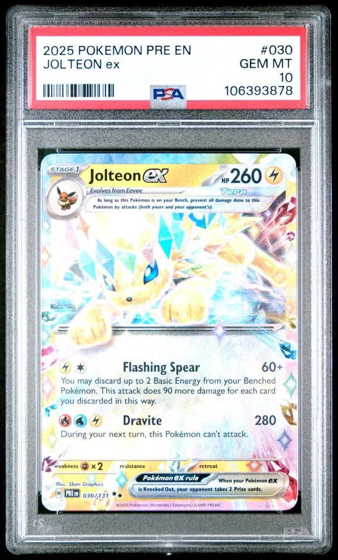 Jolteon EX, Prismatic Evolutions, PSA 10