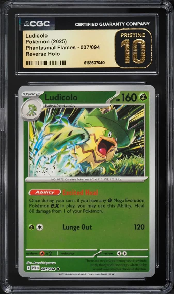 Ludicolo, Phantasmal Flames, CGC 10