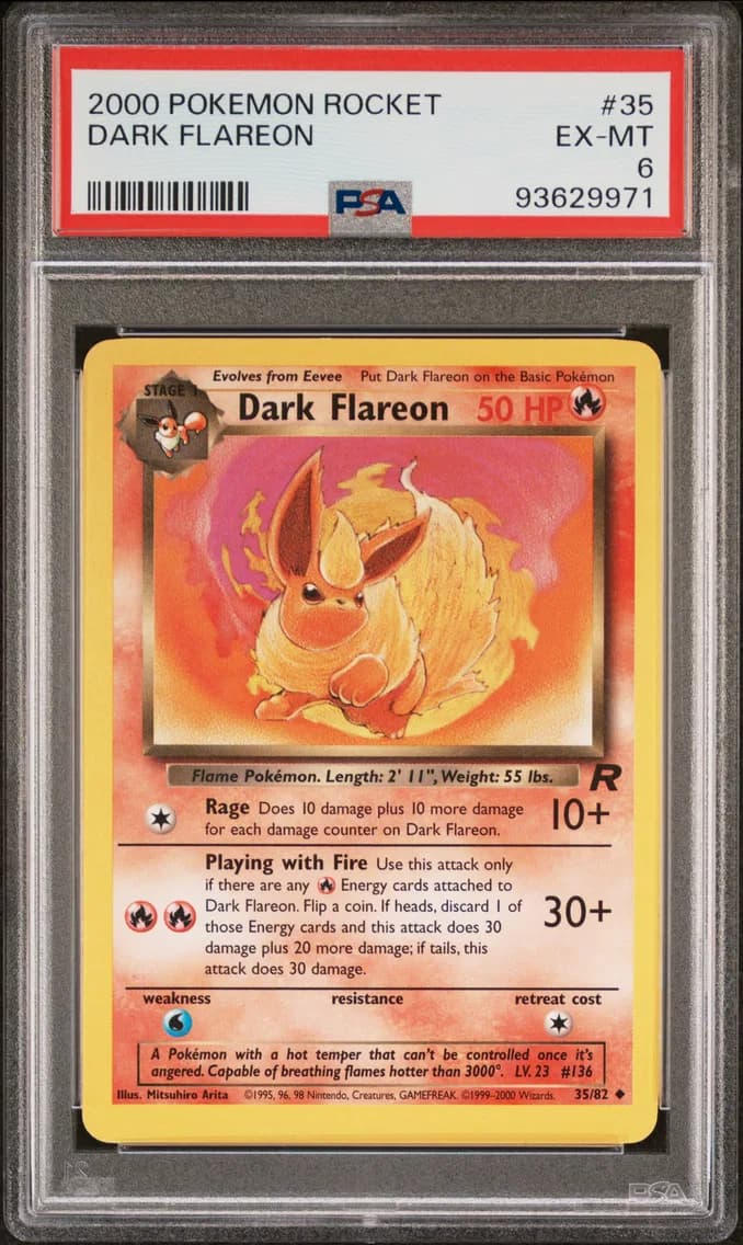 Dark Flareon, Rocket, PSA 6