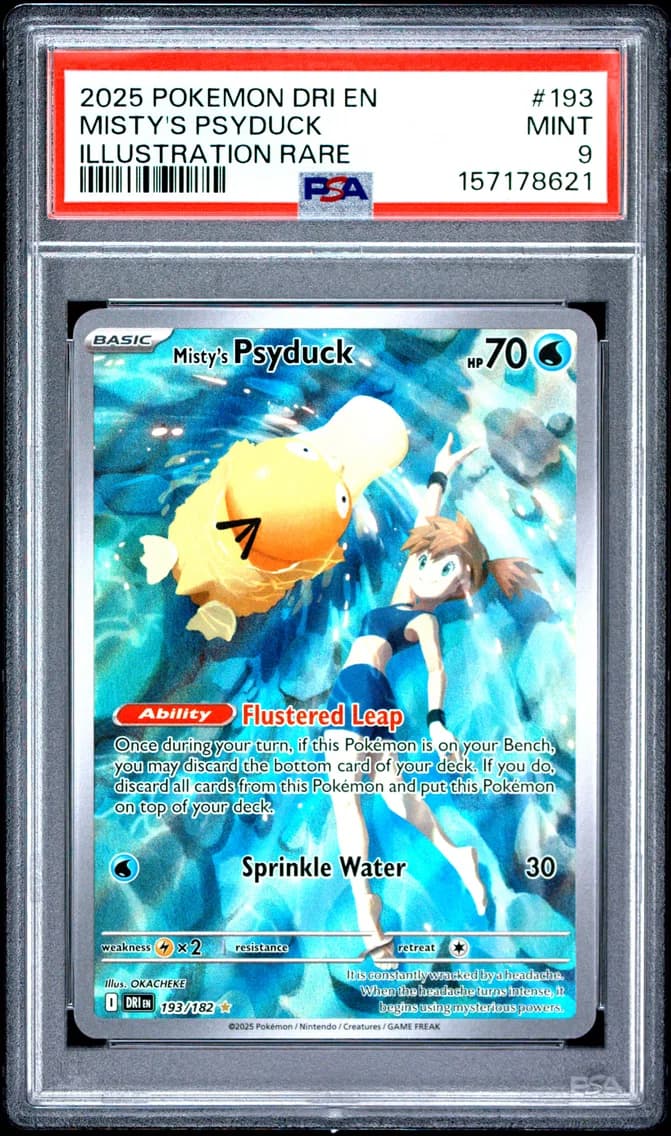 Misty's Psyduck, Destined Rivals, PSA 9