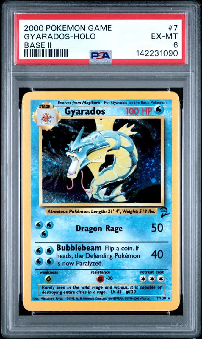 Gyarados-Holo, Game Base II, PSA 6