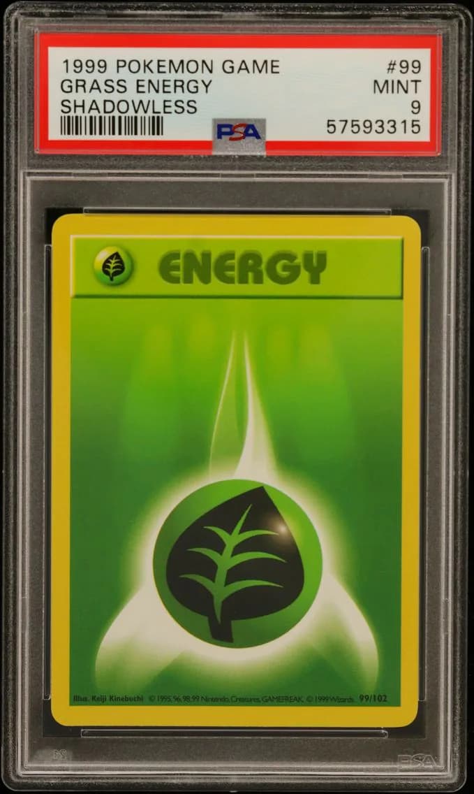 Grass Energy Shadowless, Game, PSA 9
