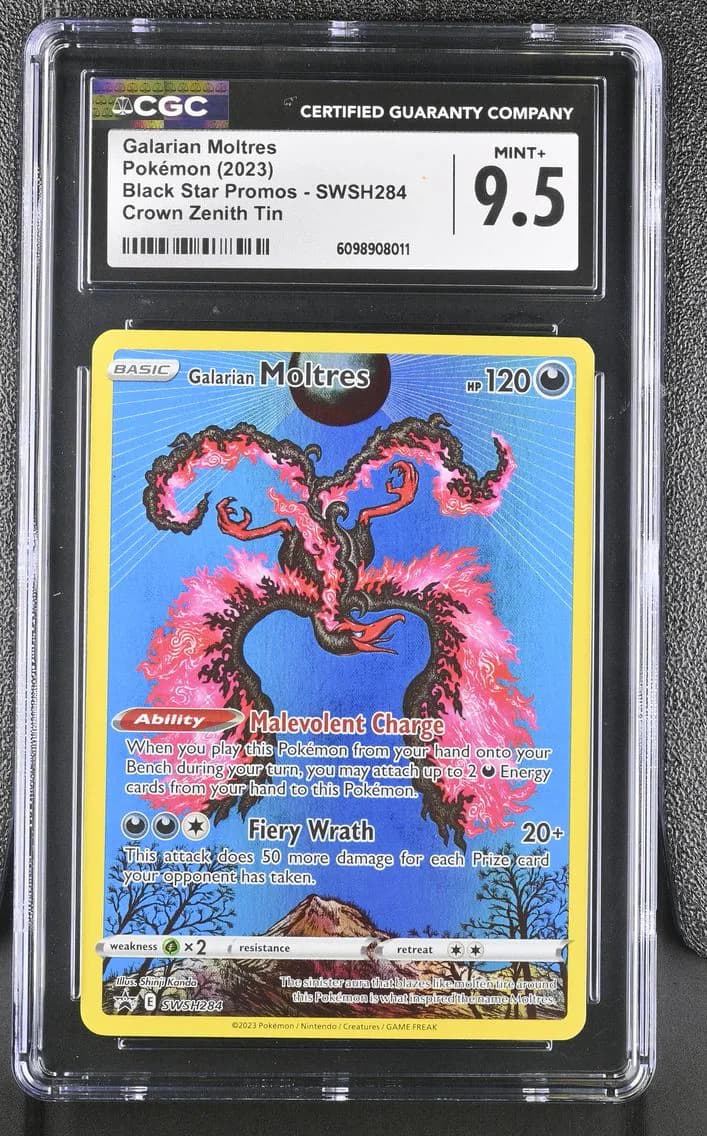 Galarian Moltres, Black Star Promos - Sword & Shield, CGC 9.5