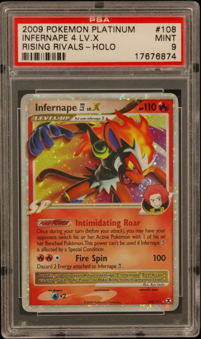 Infernape 4 LV.X-Holo, Platinum Rising Rivals, PSA 9
