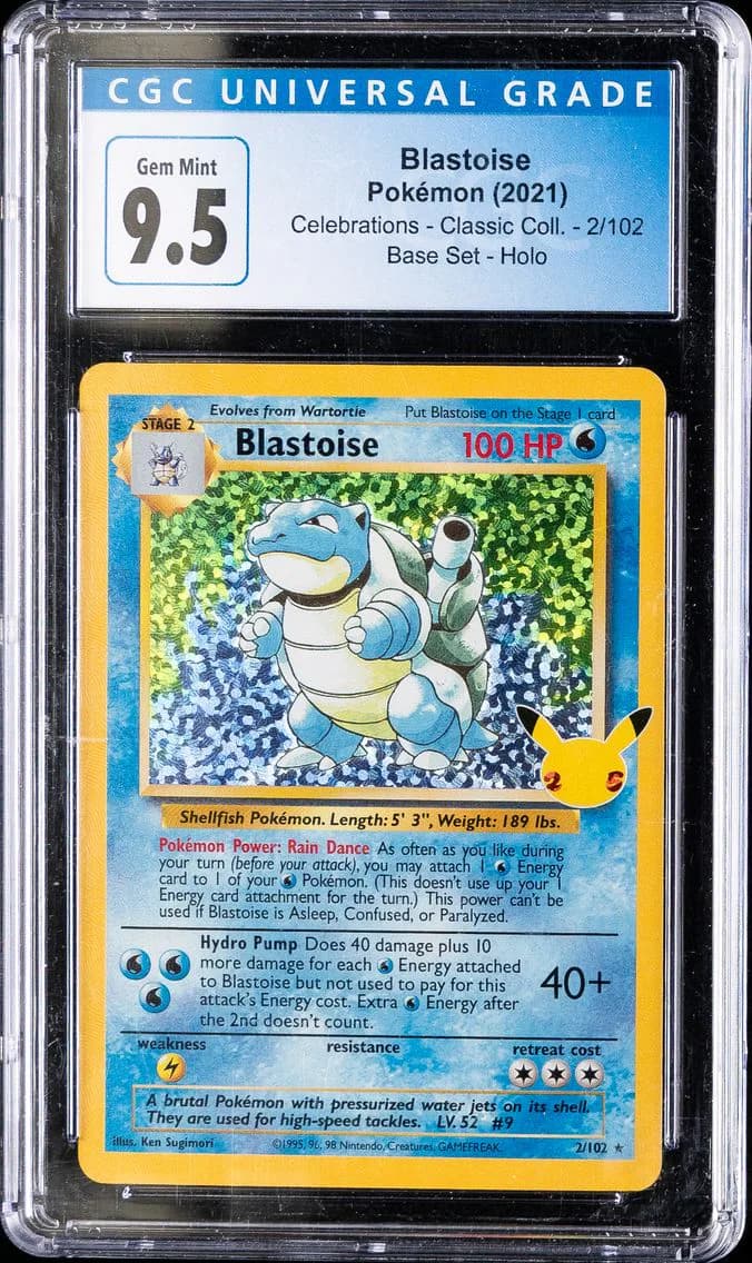 Blastoise-Holo, Celebrations - Classic Collection, CGC 10