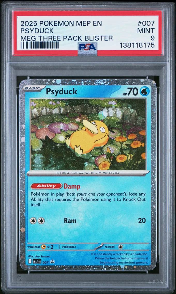 Psyduck, Me Black Star Promo, PSA 9