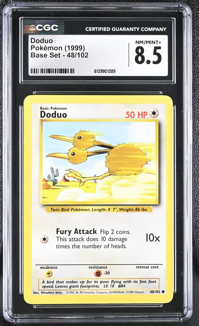 Doduo, Base Set - Unlimited, CGC 8.5