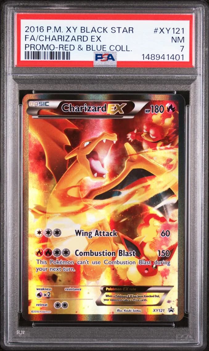 Charizard EX, XY Black Star Promo, PSA 7