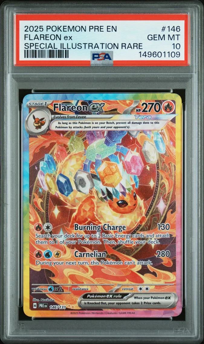 Flareon EX, Prismatic Evolutions, PSA 10