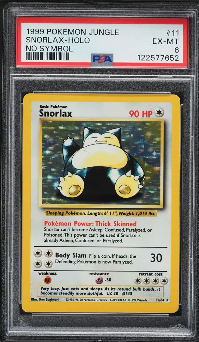 Snorlax-Holo, Jungle, PSA 6