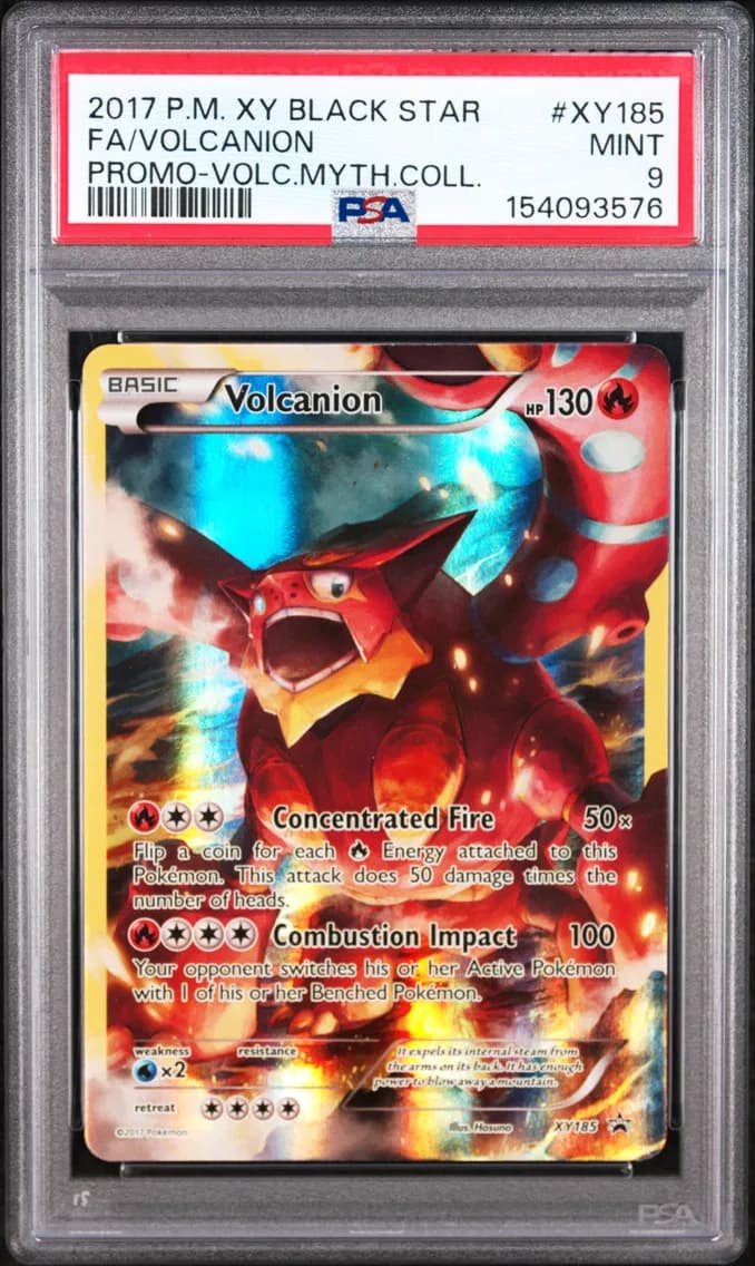 Volcanion, XY Black Star Promo, PSA 9