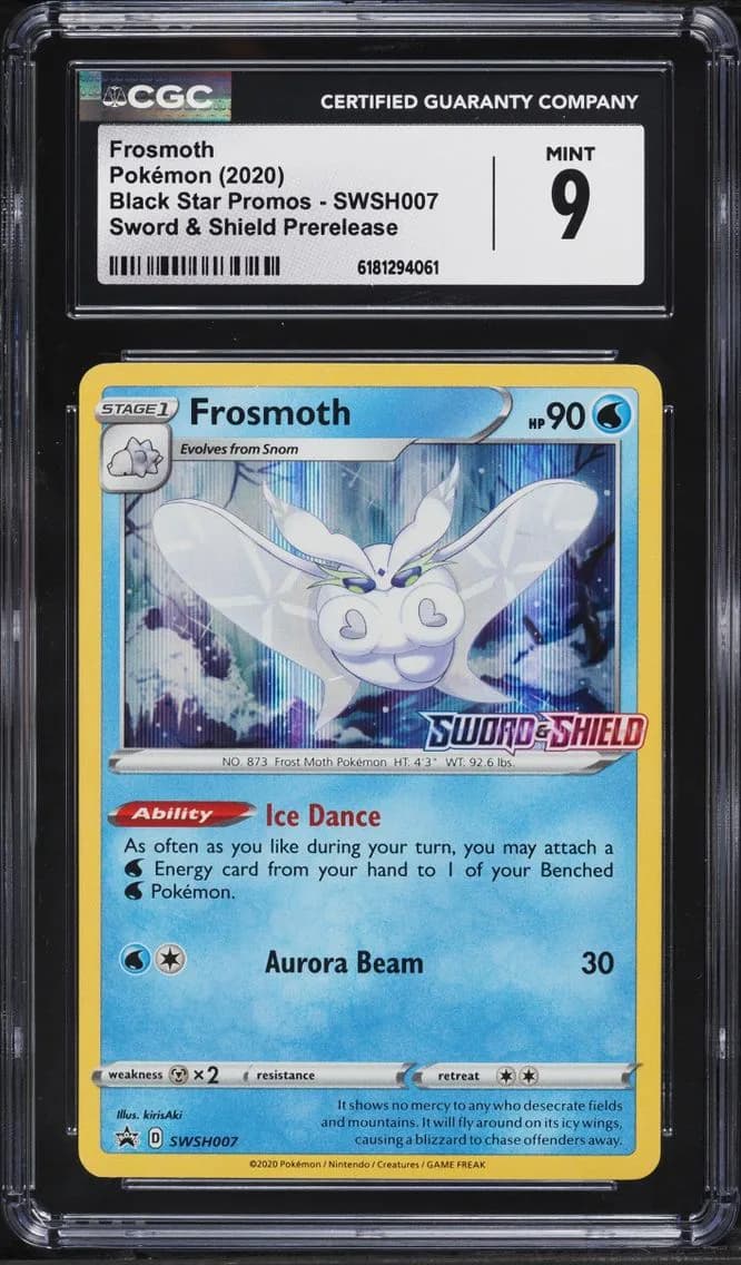 Frosmoth, Black Star Promos - Sword & Shield, CGC 9