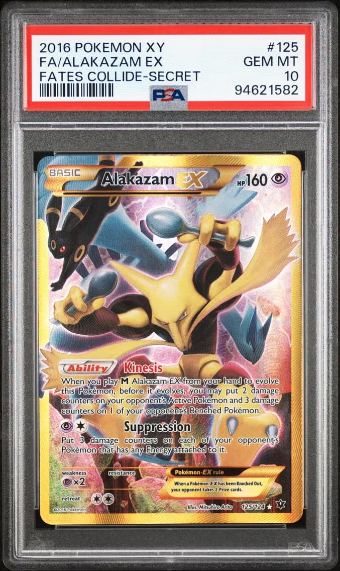 Alakazam EX, XY Fates Collide, PSA 10
