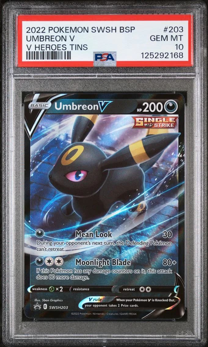 Umbreon V, Swsh Black Star Promo, PSA 10