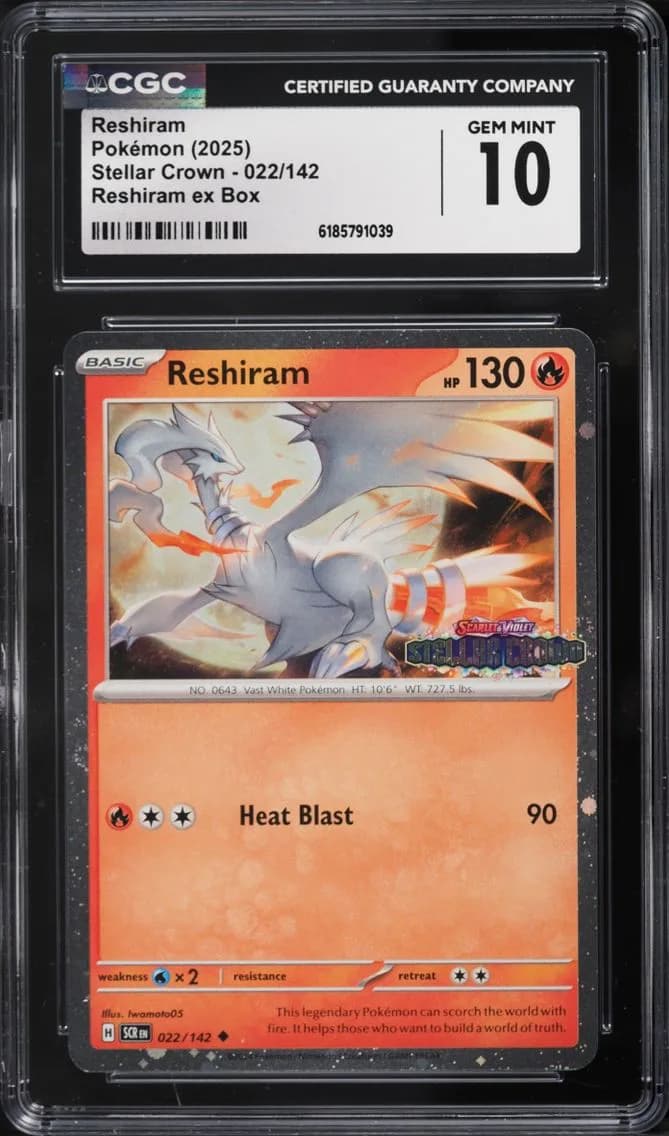 Reshiram, Stellar Crown, CGC 10