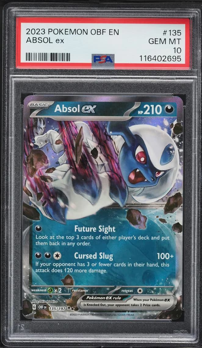 Absol EX, Obsidian Flames, PSA 10