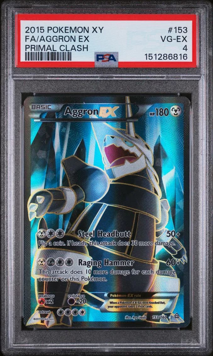 Aggron EX, XY Primal Clash, PSA 4