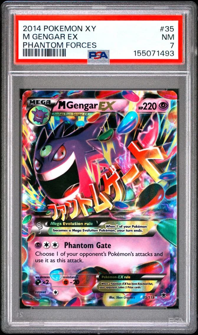 M Gengar EX, XY Phantom Forces, PSA 7