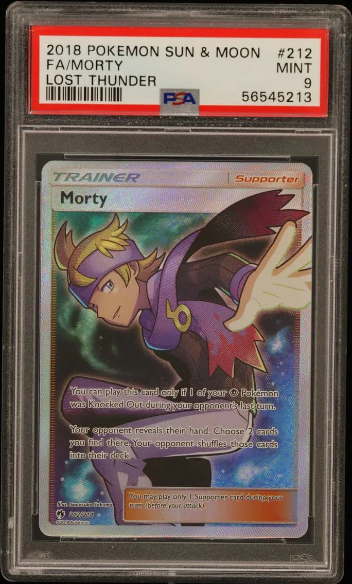 Morty, Sun & Moon Lost Thunder, PSA 9