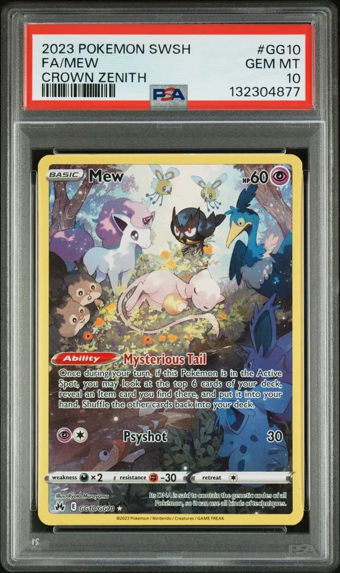 Mew, Sword and Shield Crown Zenith, PSA 10