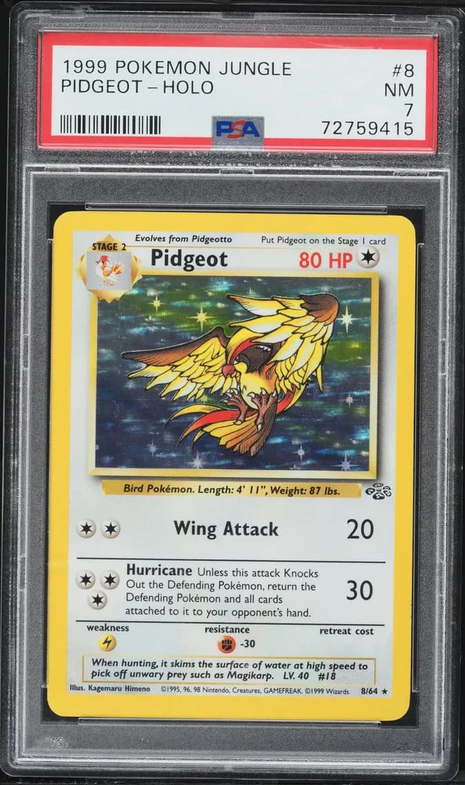 Pidgeot-Holo, Jungle, PSA 7