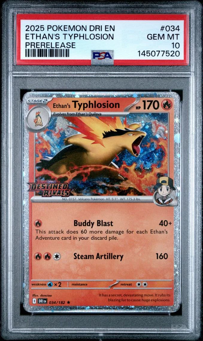 Ethan's Typhlosion, Destined Rivals, PSA 10