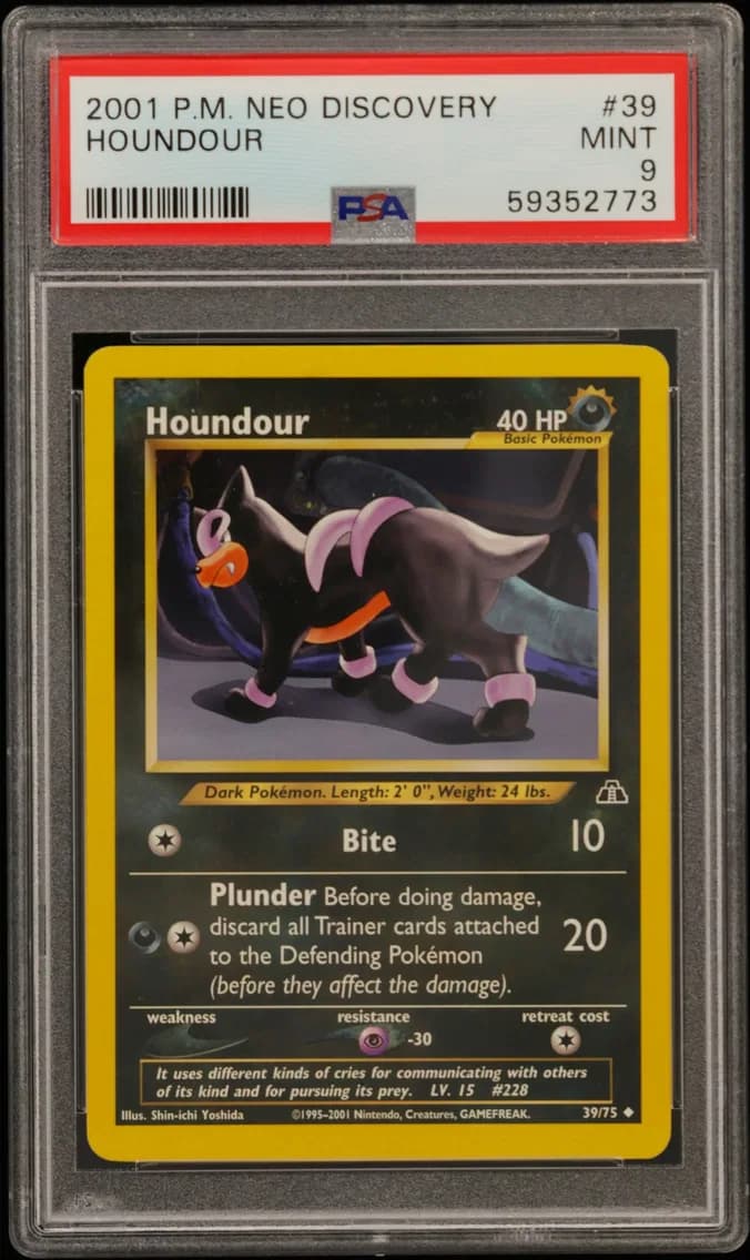 Houndour, Neo Discovery, PSA 9