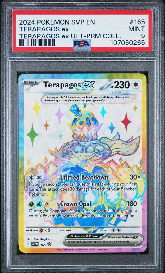 Terapagos EX, SV Black Star Promo, PSA 9