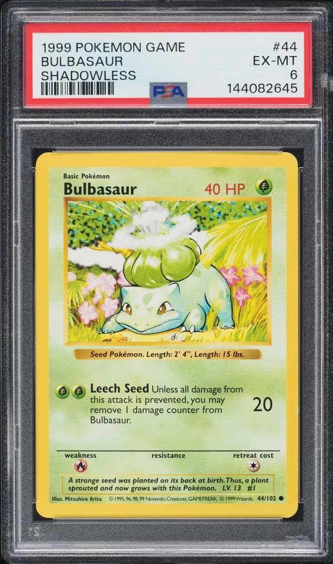 Bulbasaur, Game, PSA 6