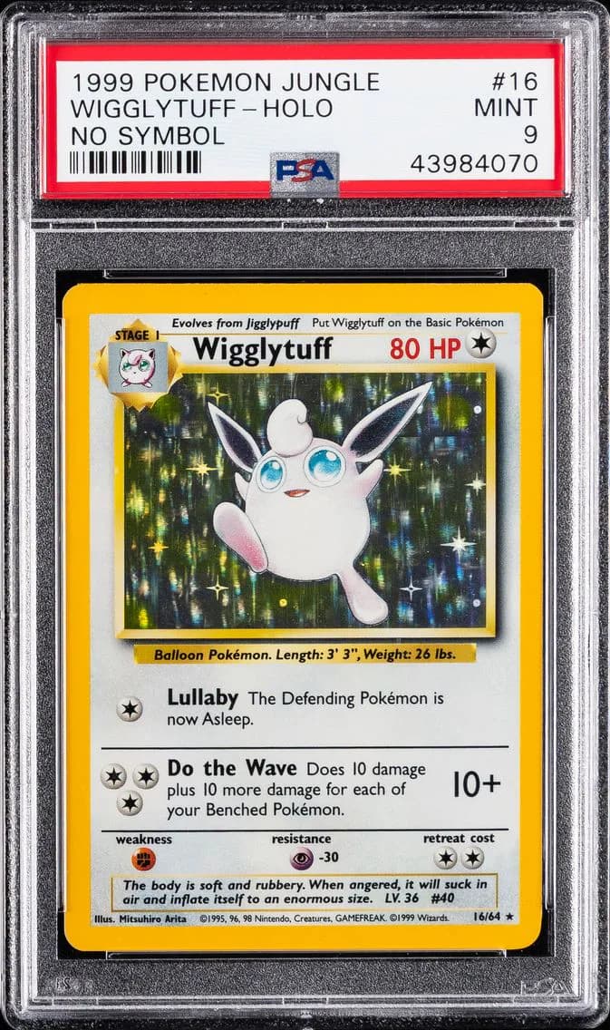 Wigglytuff-Holo, Jungle, PSA 9