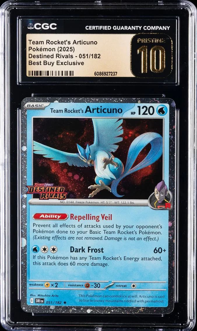 Team Rocket's Articuno, Destined Rivals, CGC 10