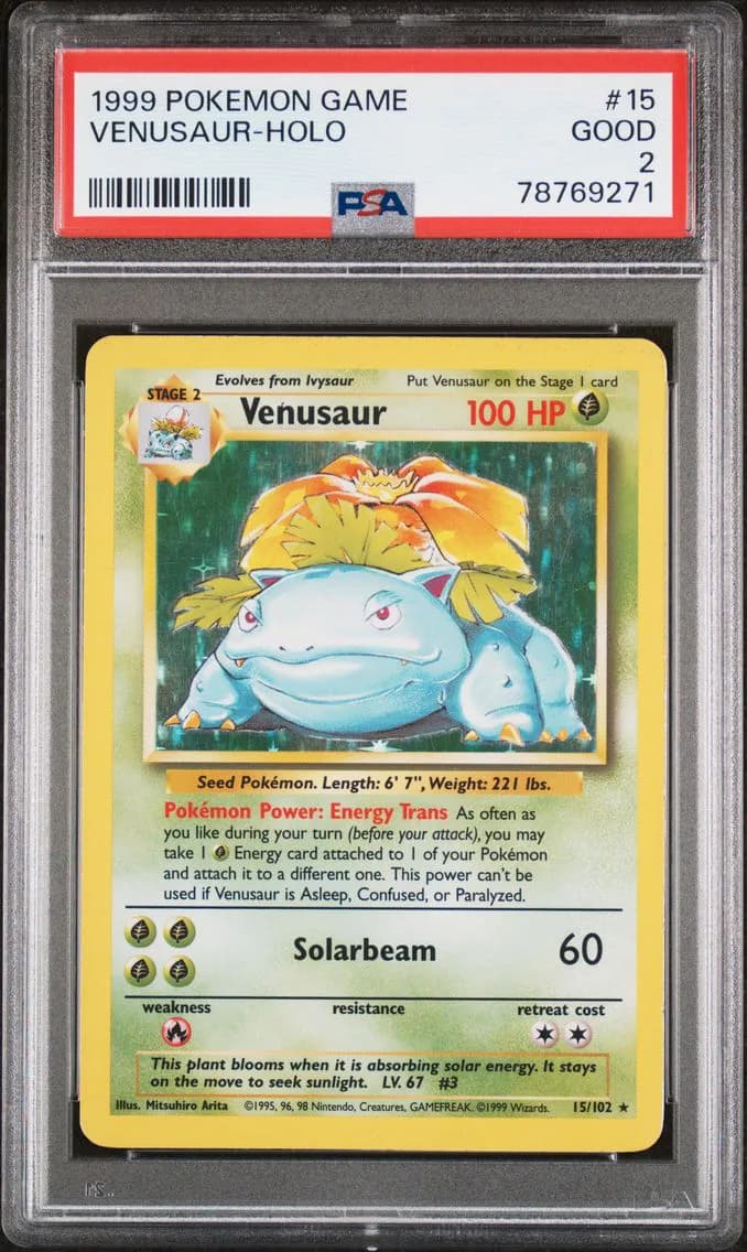 Venusaur-Holo, Game, PSA 2