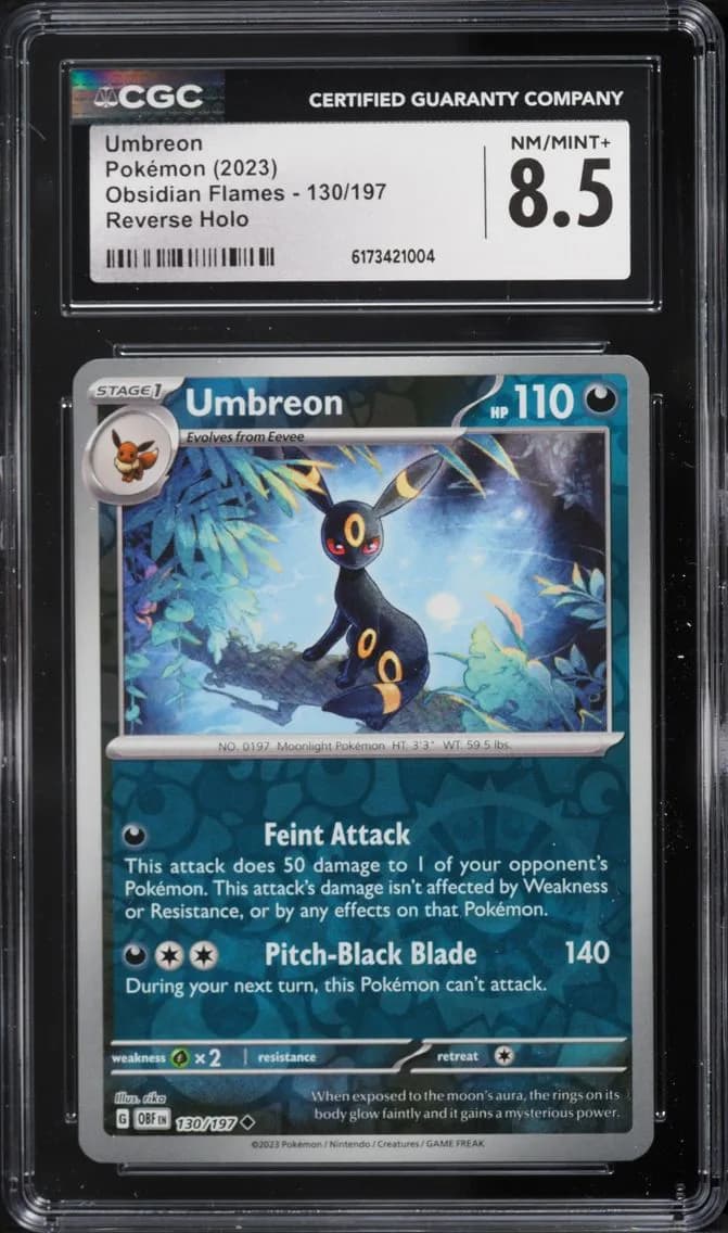 Umbreon, Obsidian Flames, CGC 8.5