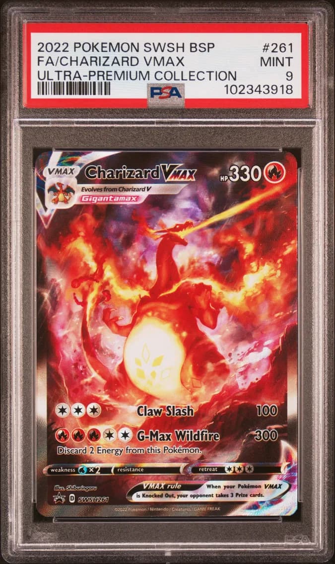 Charizard VMAX, Swsh Black Star Promo, PSA 9