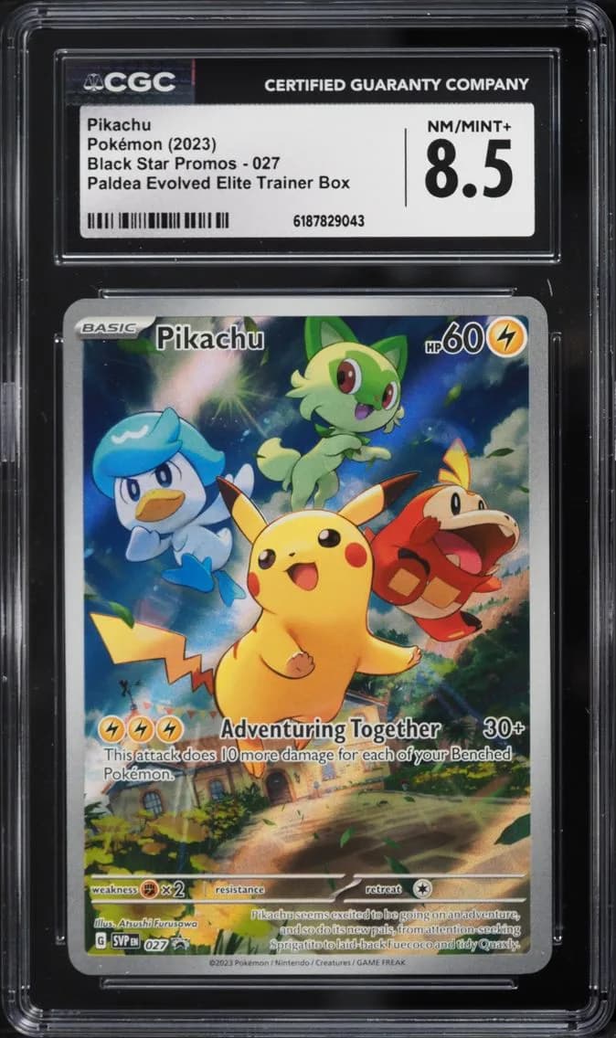 Pikachu, Black Star Promos - Scarlet & Violet SVPEN, CGC 8.5