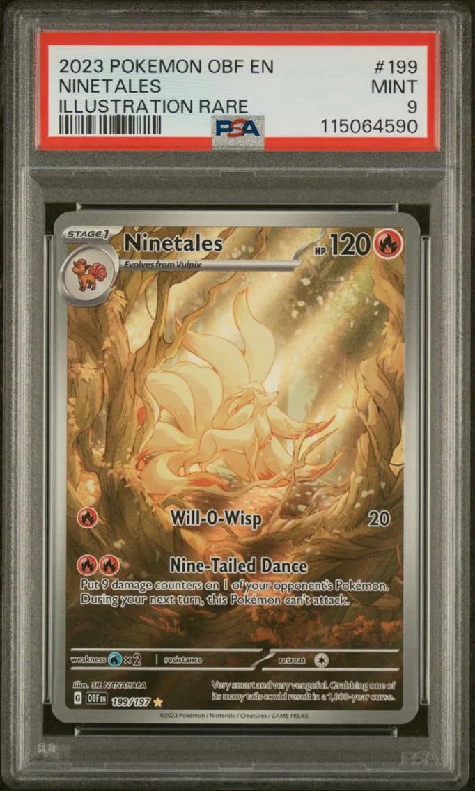 Ninetales, Obsidian Flames, PSA 9