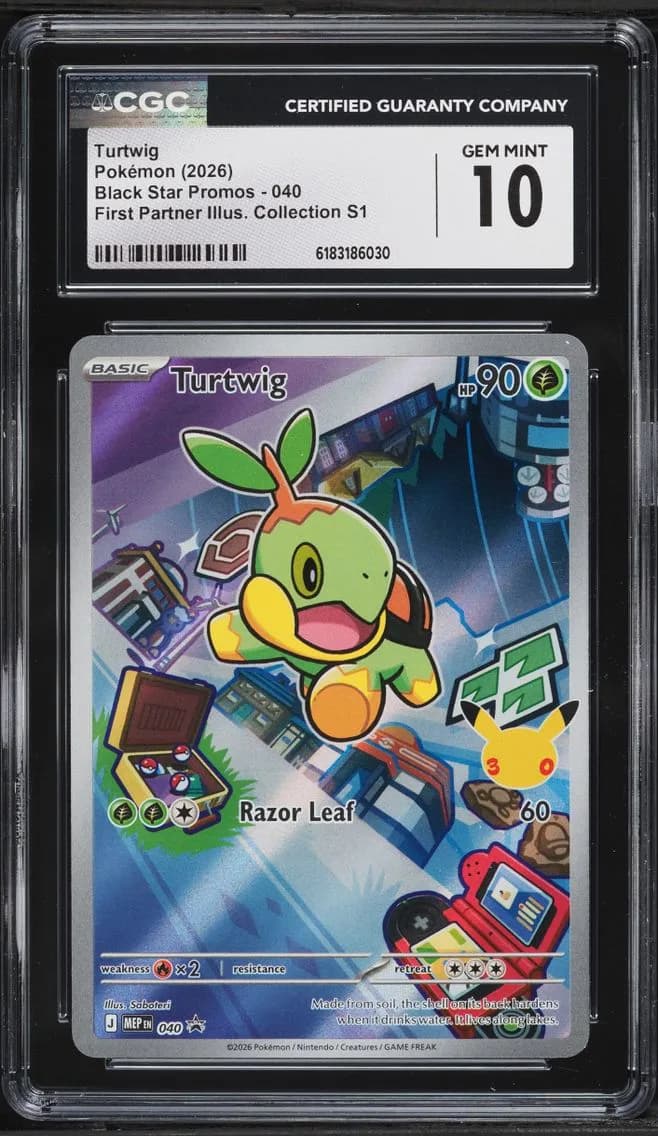 Turtwig, Black Star Promos - Mega Evolution MEP EN, CGC 10