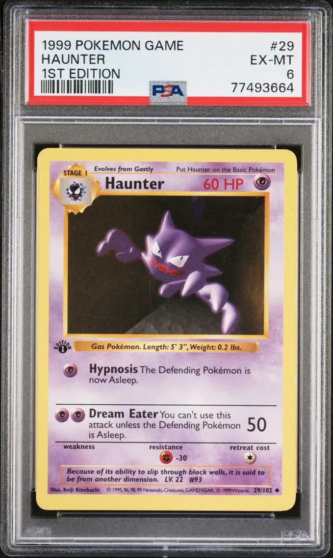 Haunter 1st Edition, Game, PSA 6