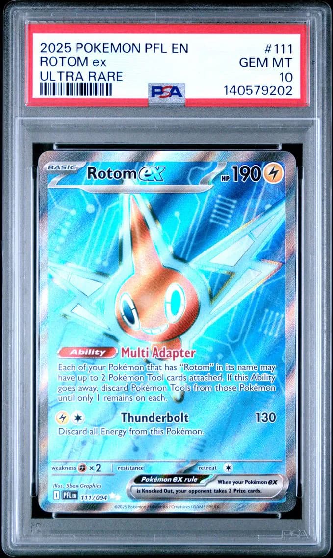 Rotom EX, Phantasmal Flames, PSA 10