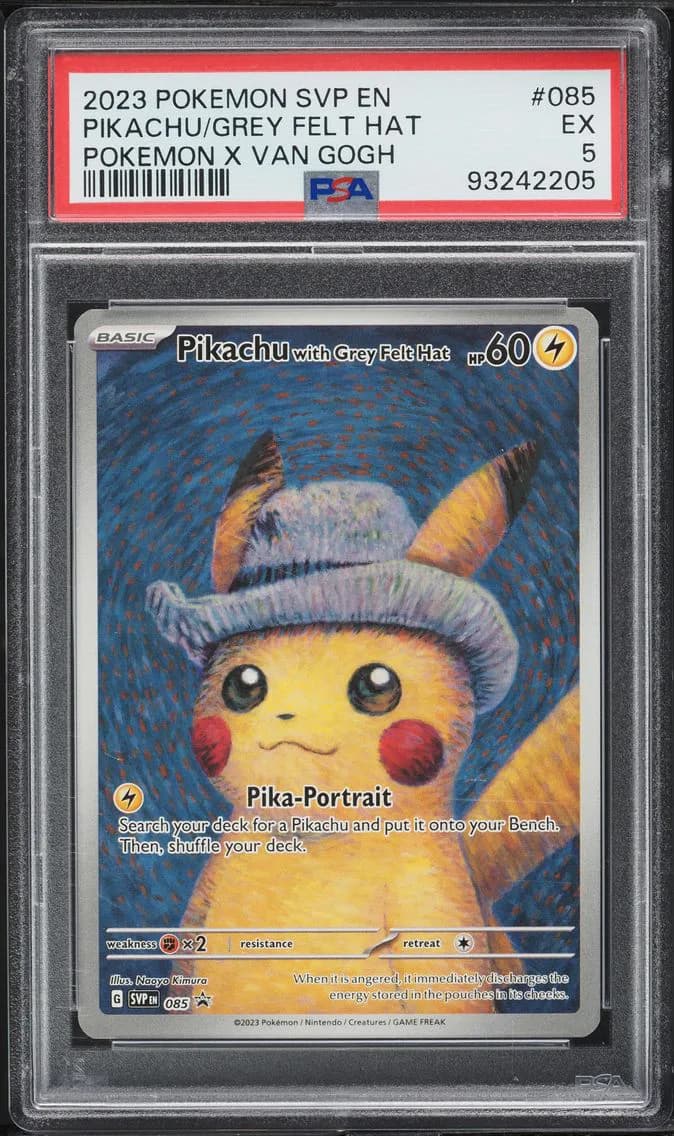 Pikachu With Grey Felt Hat, SV Black Star Promo, PSA 5