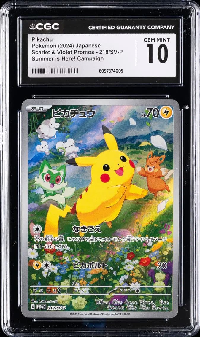 Pikachu, Scarlet & Violet Promos - Japanese, CGC 10