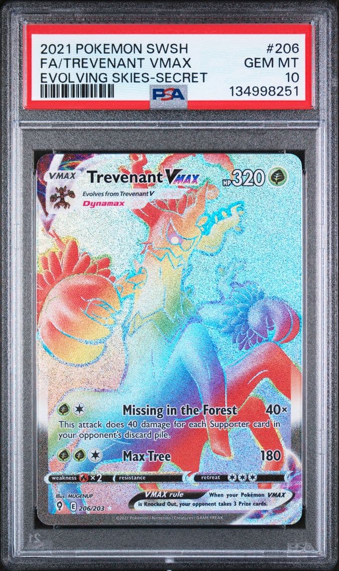 Trevenant VMAX, Sword & Shield Evolving Skies, PSA 10