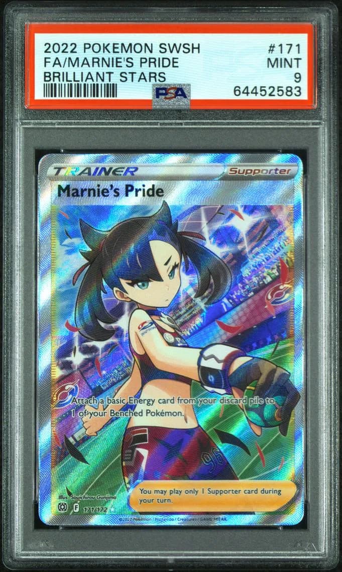 Marnie's Pride, Sword & Shield Brilliant Stars, PSA 9