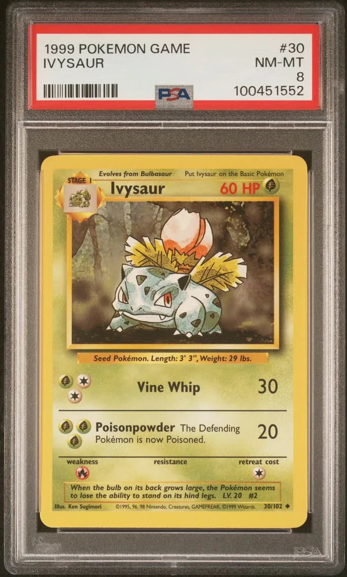 Ivysaur, Game, PSA 8