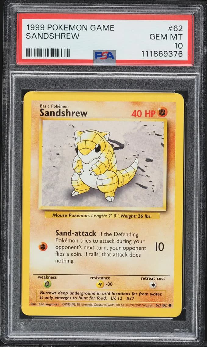 Sandshrew, Game, PSA 10