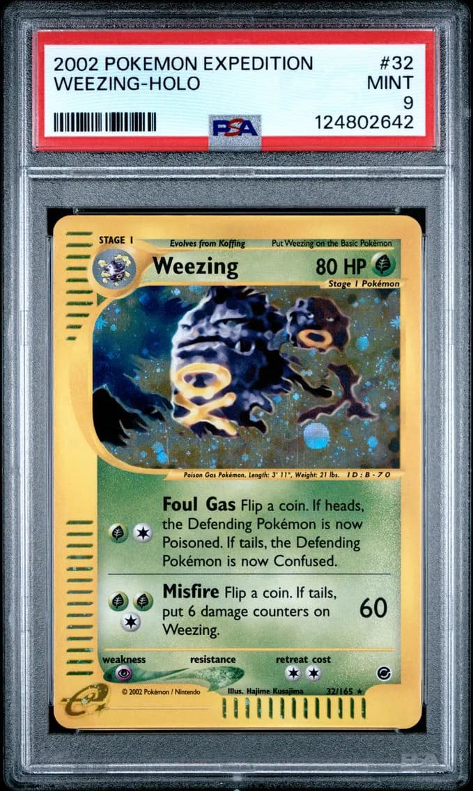 Weezing-Holo, Expedition, PSA 9