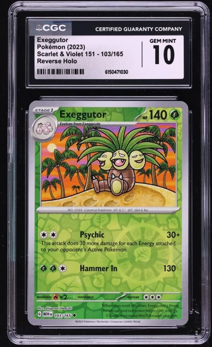 Exeggutor, Scarlet & Violet 151, CGC 10